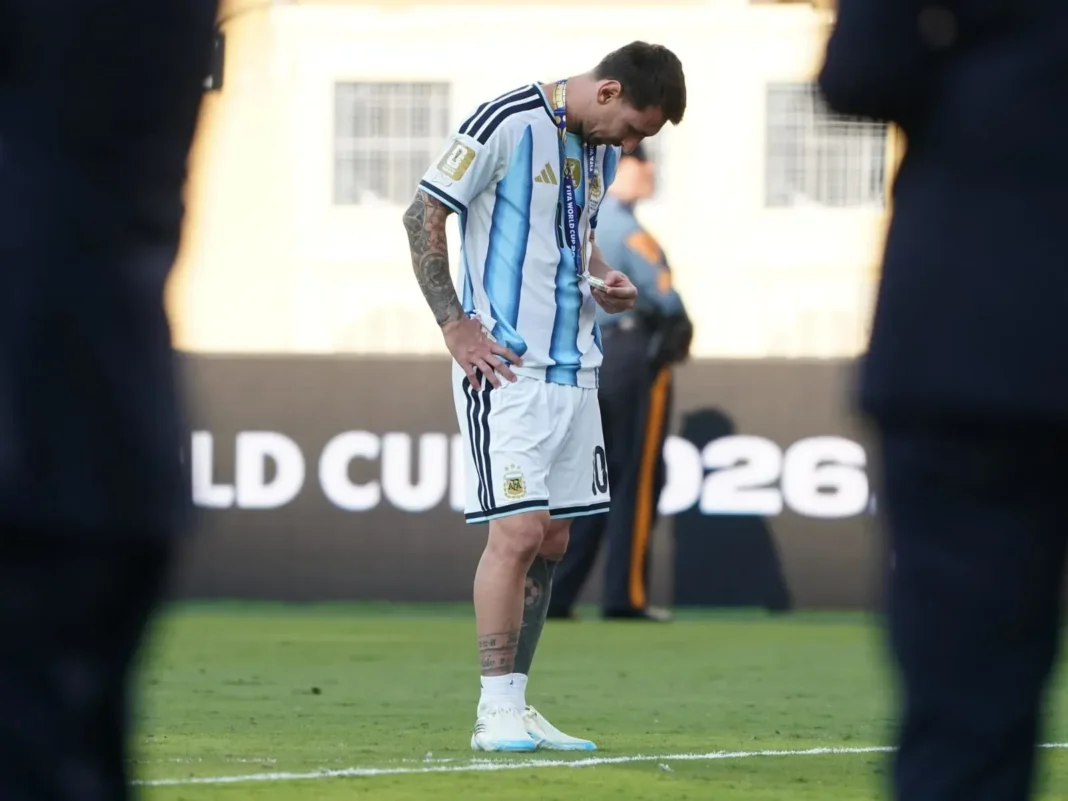 Lionel Messi en el aeropuerto tras el Mundial 2026