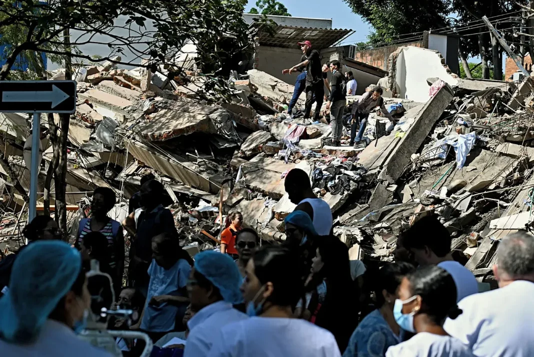 Zona afectada por el terremoto en Colombia