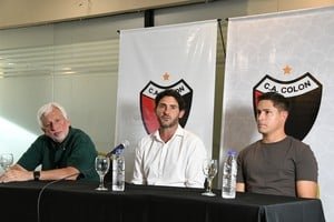 Ezequiel Medrán durante su etapa como entrenador de Colón