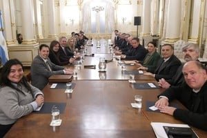 Reunión en Casa Rosada por la visita del papa León XIV
