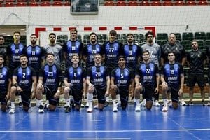 Escudo de la Selección argentina de handball en el contexto de los Juegos Suramericanos Santa Fe 2026