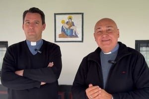 Obispos Sergio Fenoy y Matías Vecino de la Arquidiócesis de Santa Fe