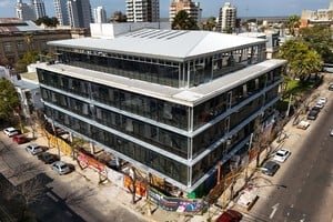Obra del nuevo edificio del Instituto Superior Nº 8 en Santa Fe