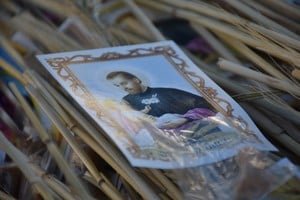 Imagen de San Cayetano durante la procesión del 7 de agosto en Santa Fe