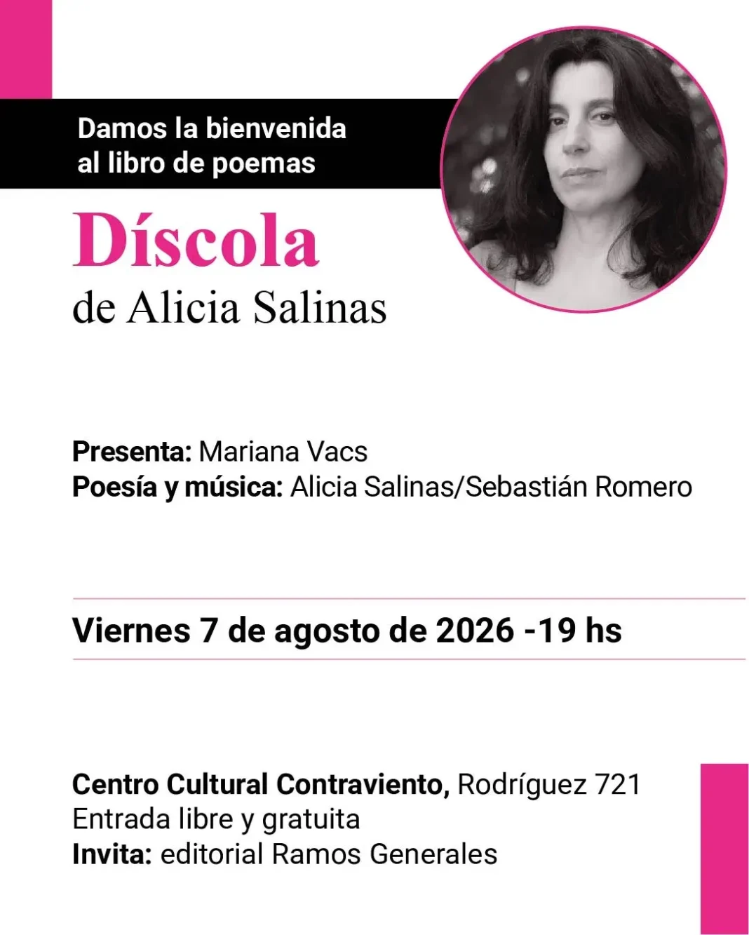 Portada del poemario Díscola de Alicia Salinas