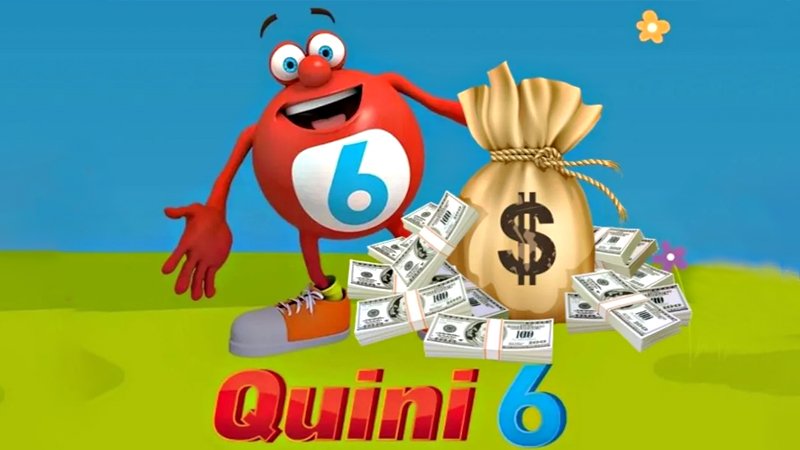 Cartón del Quini 6 con los números ganadores del sorteo