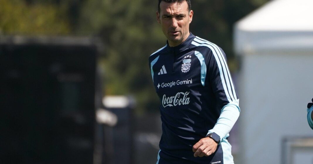 Lionel Messi durante un partido con la Selección Argentina