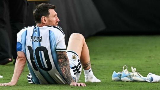 Lionel Messi con la camiseta de la Selección Argentina