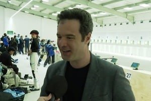 Federico Gil en la inauguración del Invencible Centro Internacional de Tiro Deportivo en Recreo