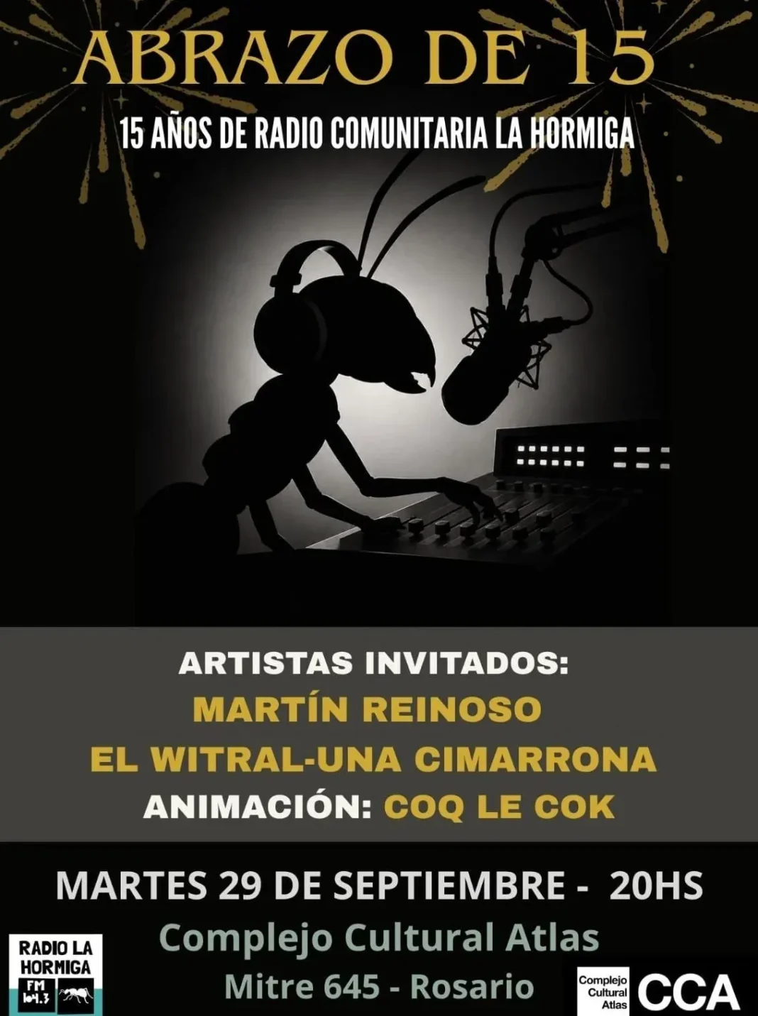 Logo de FM La Hormiga, radio comunitaria de Santa Fe