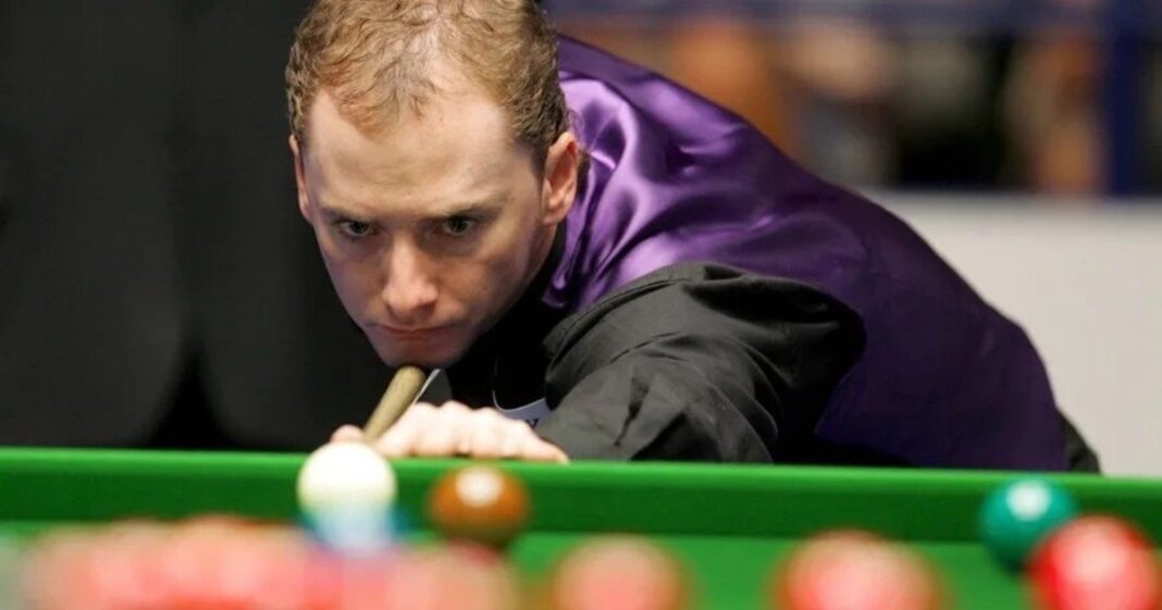 Graeme Dott, excampeón mundial de snooker, durante una competencia