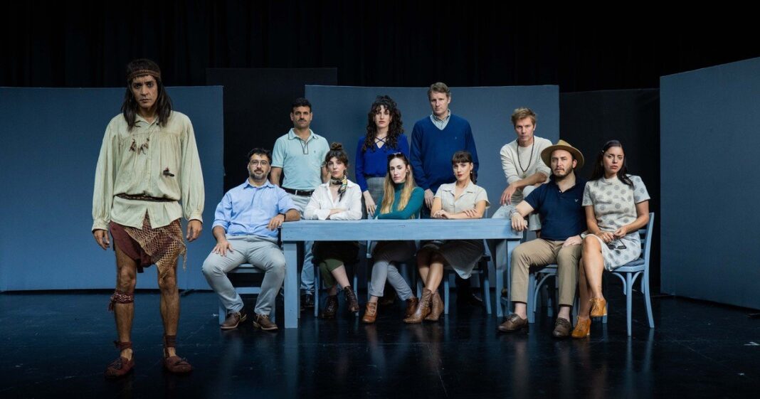 Escena de la obra Imagen velada en el Teatro El Grito