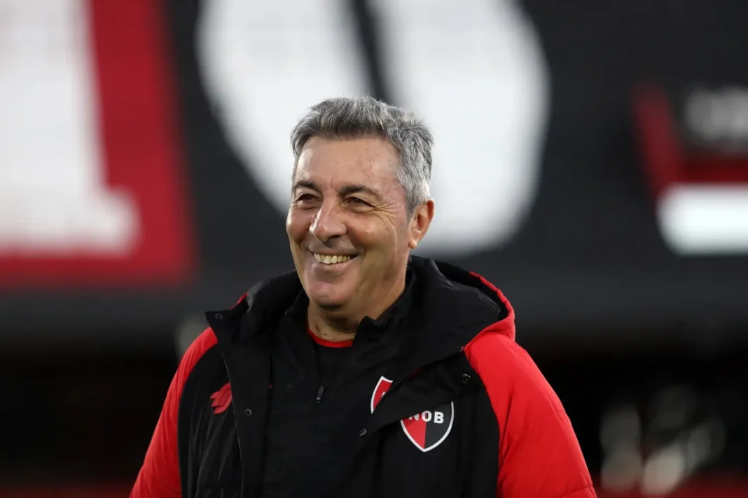 Frank Darío Kudelka, director técnico de Newell's Old Boys, durante un entrenamiento