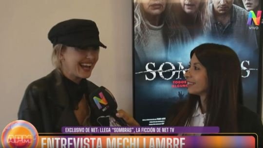 Mercedes Lambre en la presentación de la serie 'Sombras'