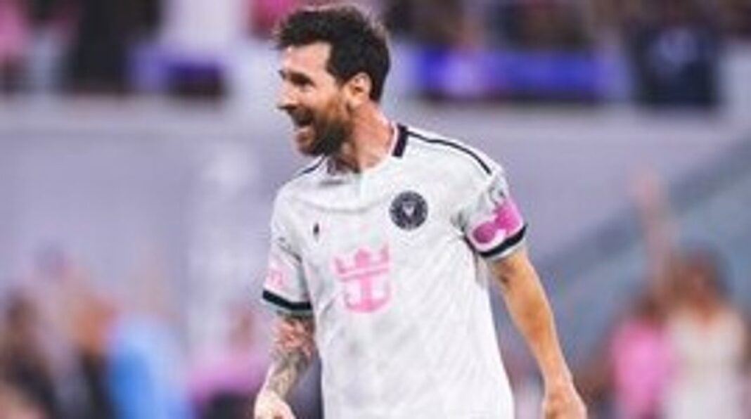 Lionel Messi durante el partido entre Inter Miami y Nashville por la MLS