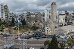 Escenario del Monumento Nacional a la Bandera durante la Ceremonia de Apertura de los Juegos Suramericanos