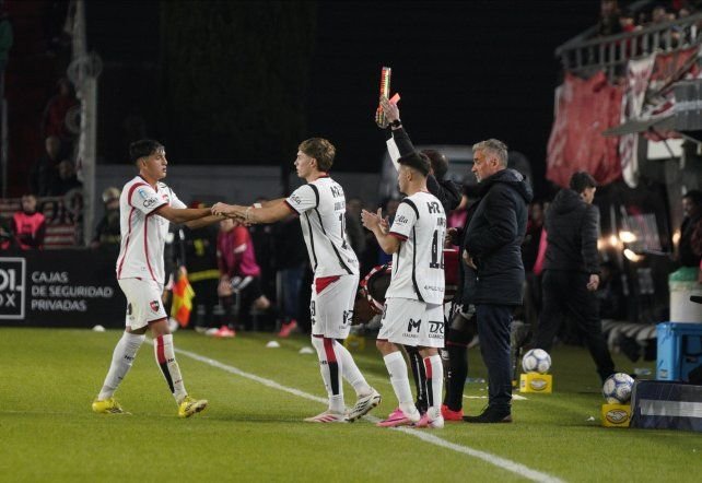 Jugadores de Newell's Old Boys durante un entrenamiento previo al clásico