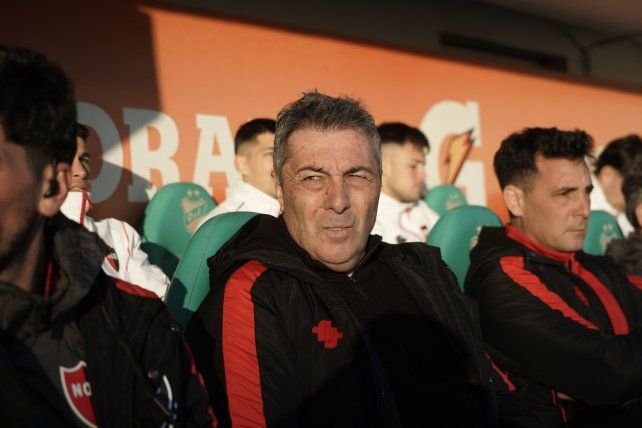 Frank Kudelka durante un entrenamiento de Newell's Old Boys