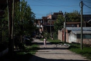 Personas en una calle de Argentina