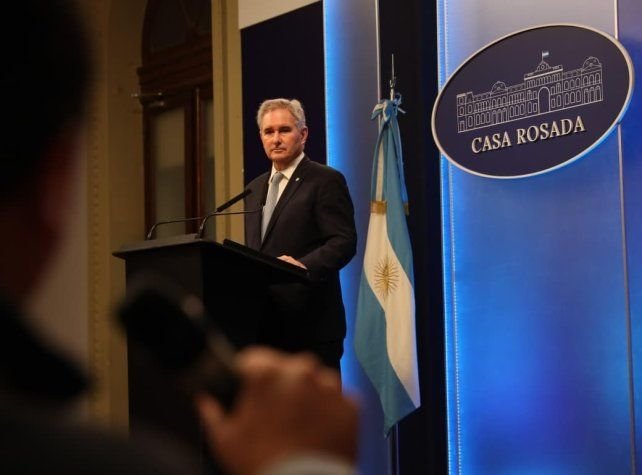 Pablo Quirno, canciller argentino, en conferencia de prensa