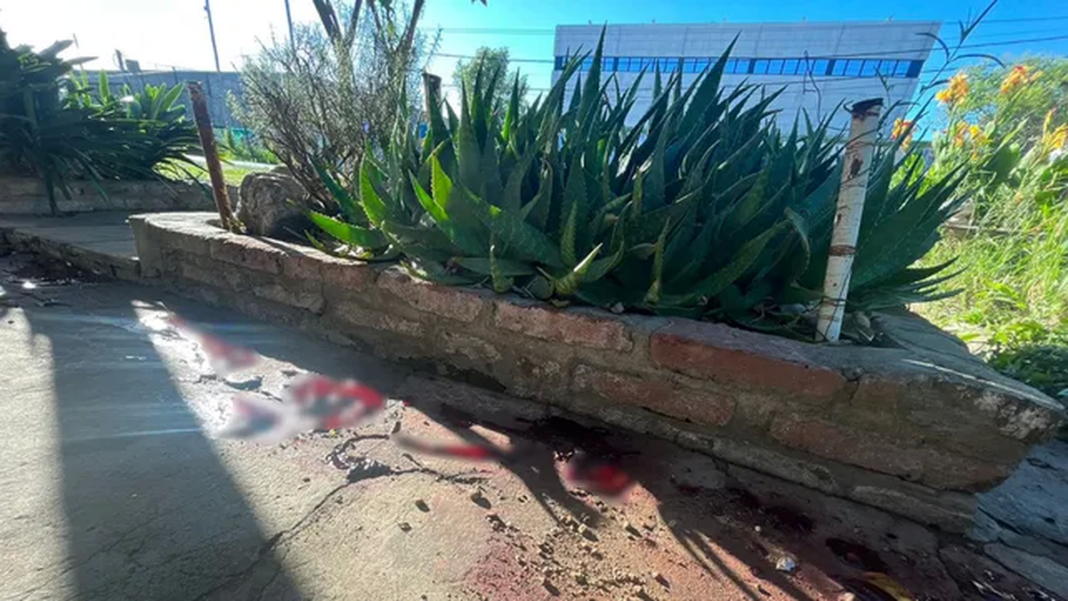 Moto policial en la zona del accidente en Rosario