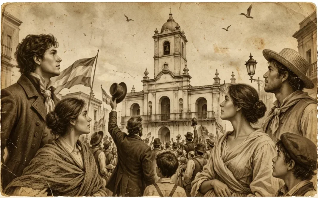 Escena de Revolución de Mayo, un musical patrio