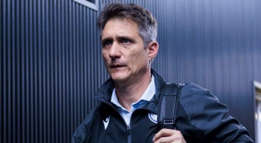 Jugadores de Vélez Sarsfield durante un entrenamiento previo al partido contra Boca Juniors