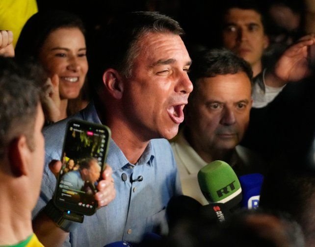 Jair Bolsonaro y Jorginho Mello durante la campaña electoral en Santa Catarina