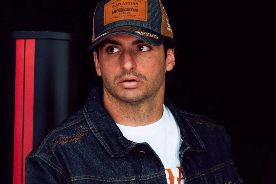 Carlos Sainz durante una sesión de entrenamiento