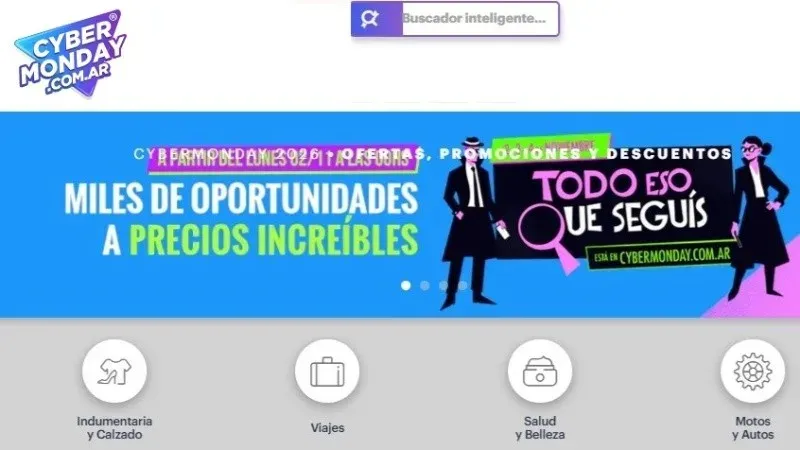 Logo del CyberMonday 2026 sobre fondo digital