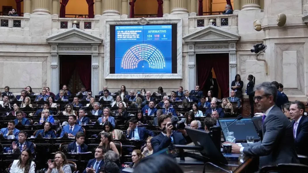 Sesión en la Cámara de Diputados