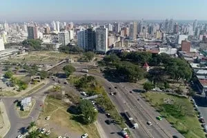 Cielo parcialmente nublado en la ciudad de Santa Fe