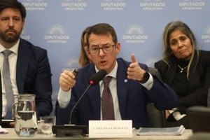 Carlos Guberman, secretario de Hacienda, durante su exposición en la Cámara de Diputados