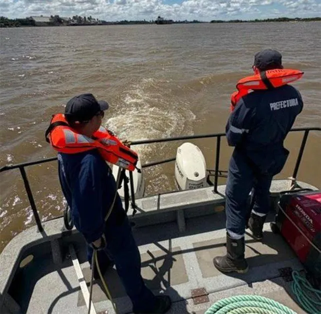 Río Paraná en la zona de Granadero Baigorria, donde fue hallado el cuerpo de Gustavo Fabián Muñoz