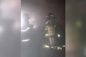 Almacén de barrio Yapeyú afectado por un principio de incendio
