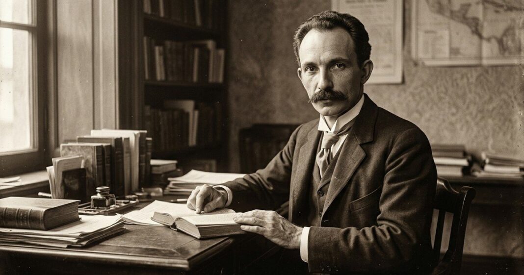 Retrato de José Martí, poeta y dirigente independentista cubano