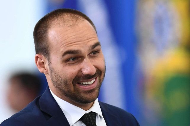 Eduardo Bolsonaro, exdiputado y hermano del candidato presidencial Flávio Bolsonaro