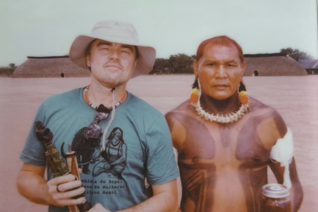 Leonardo DiCaprio en un evento ambiental