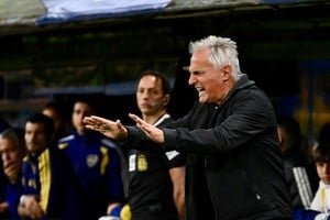 Leonardo Madelón en conferencia de prensa tras la derrota de Unión ante Boca