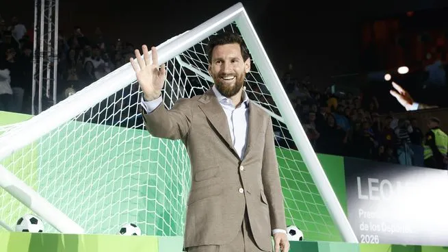 Lionel Messi en la ceremonia de los Premios Princesa de Asturias 2026 en Oviedo