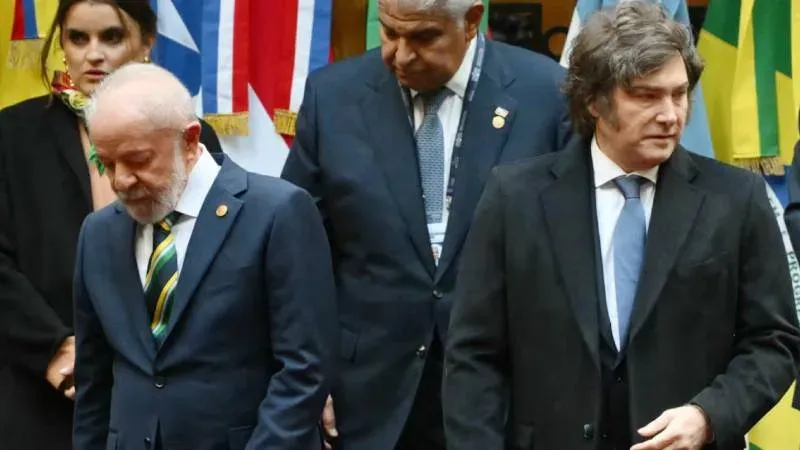 Javier Milei y Lula da Silva