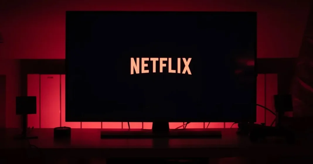 Logotipo de Netflix sobre fondo oscuro