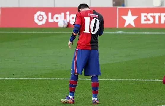 Lionel Messi durante un partido con la camiseta de Inter Miami