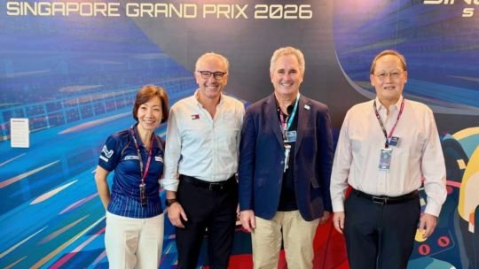 Pablo Quirno en el Gran Premio de Singapur de Fórmula 1