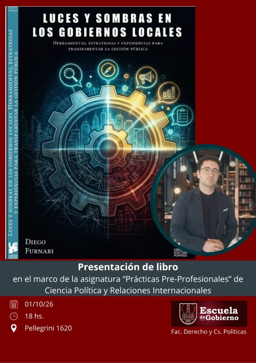 Portada del libro «Luces y sombras en los gobiernos locales» de Diego Furnari