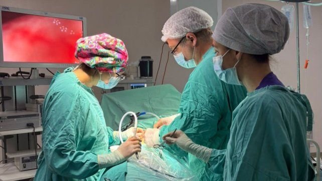 Equipo médico durante un operativo de ablación de órganos en Santa Fe