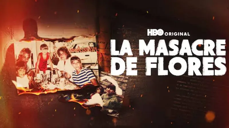 Imagen promocional de la serie documental La Masacre de Flores en HBO Max