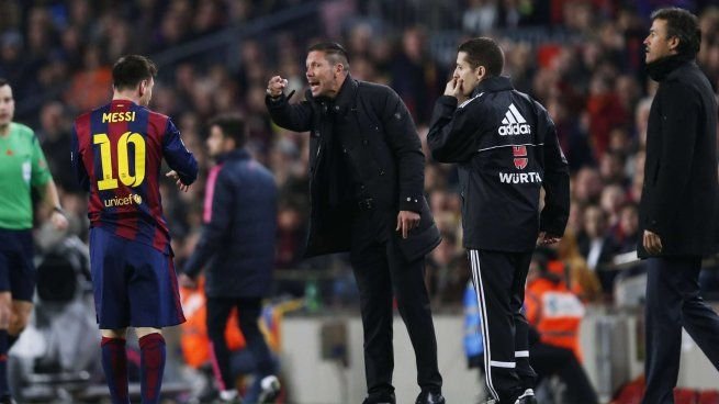 Diego Simeone durante una conferencia de prensa