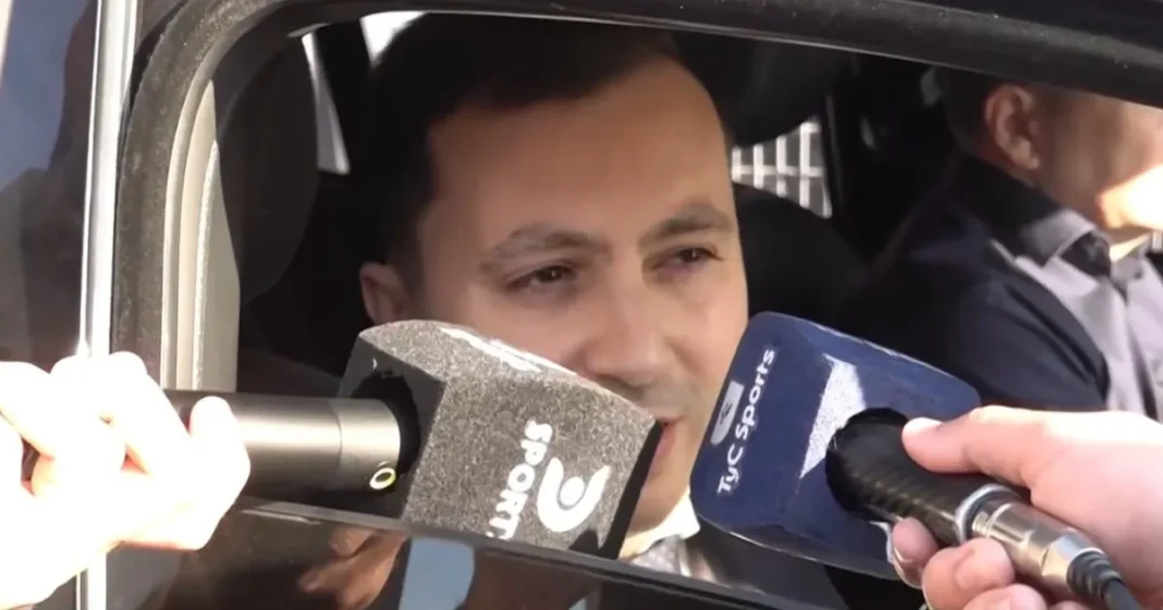 Stefano Di Carlo, presidente de River Plate, en declaraciones a la prensa
